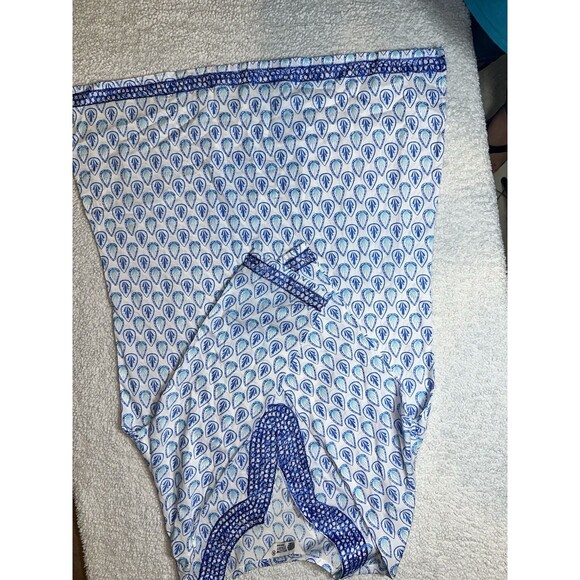 Willow Street Designs Indian Embroidered Tunic Dress Blue Sz M - Picture 9 of 9